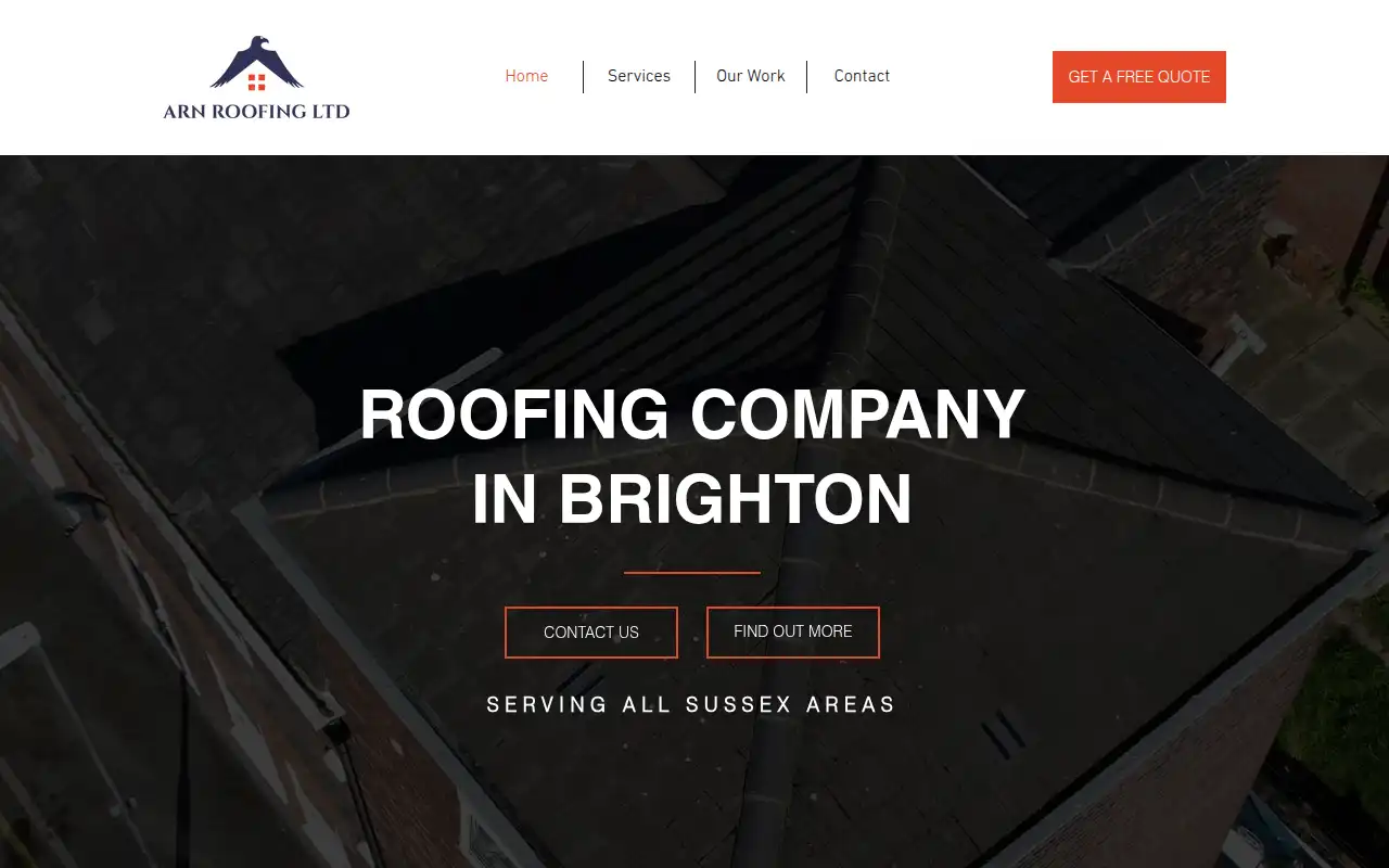 ARN ROOFING LTD website homepage