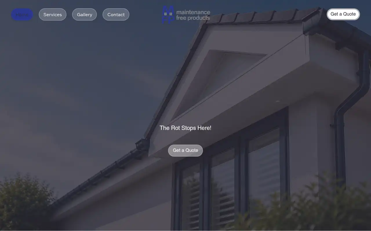 Maintenance Free Products website homepage