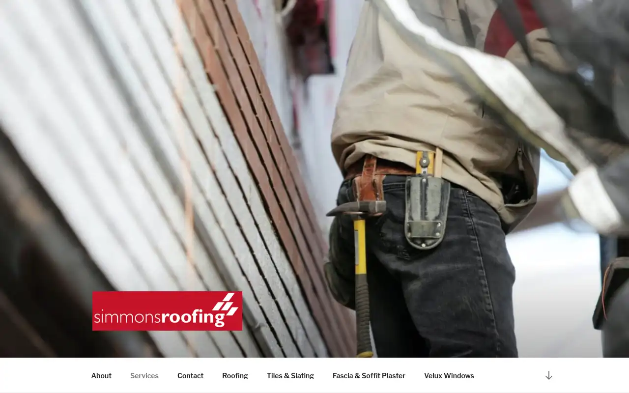 Simmons Bros website homepage