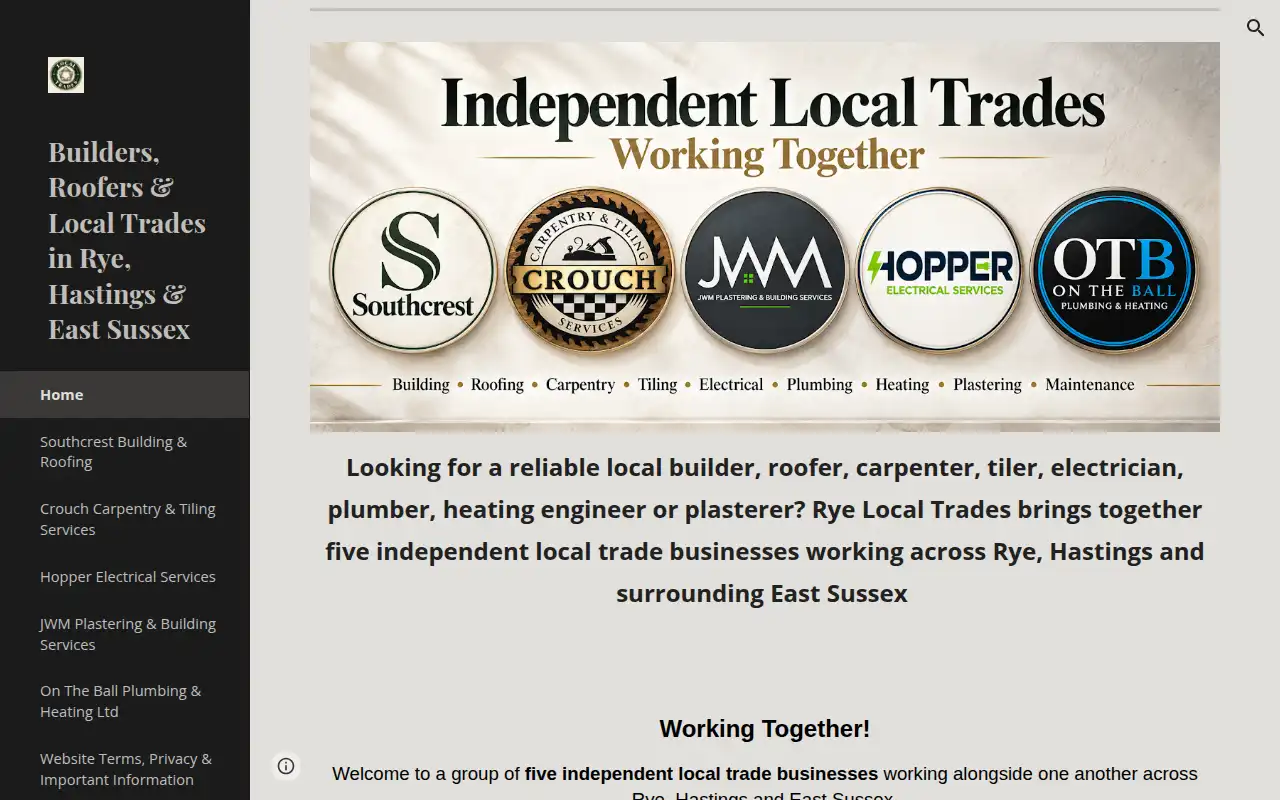 Southcrest Building & Roofing website homepage