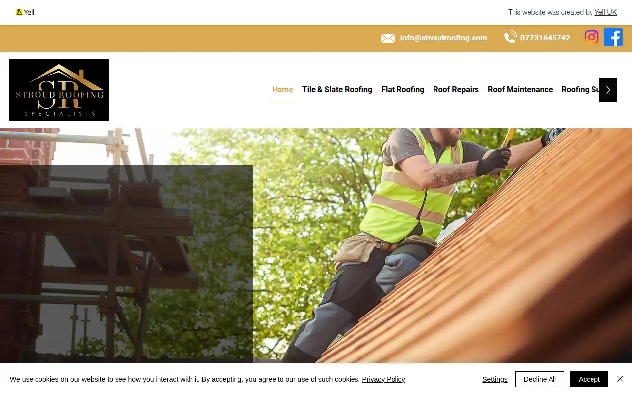 Stroud Roofing Ltd website homepage